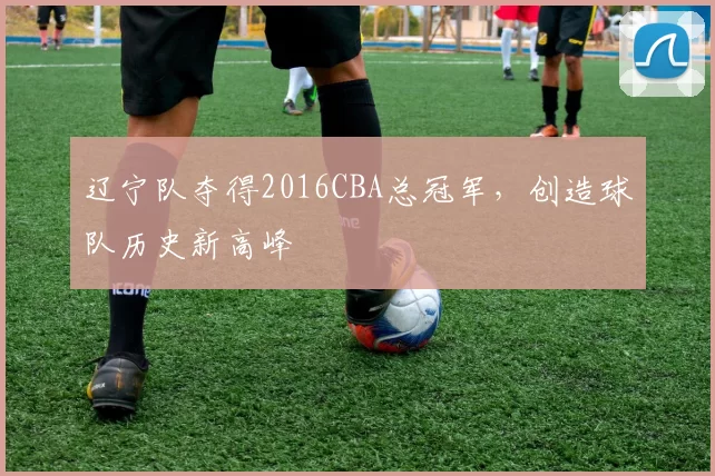 辽宁队夺得2016CBA总冠军,创造球队历史新高峰